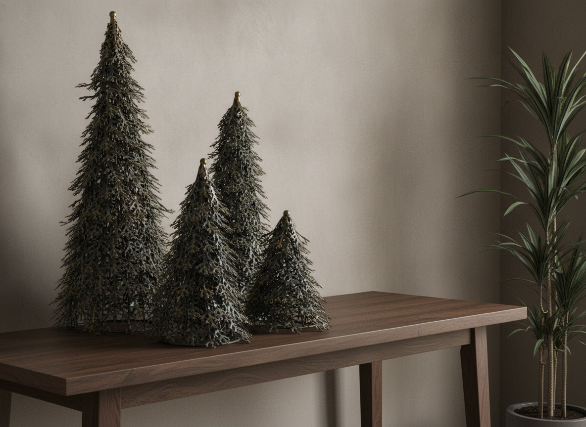 Metal Leaf Christmas Tree - View 3