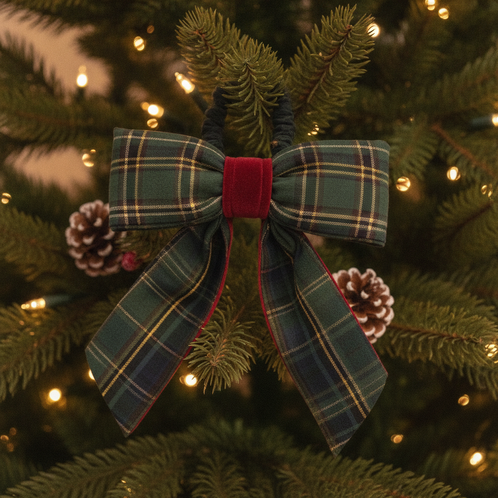 Green Christmas Bow