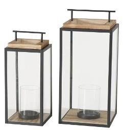 Glass Lanterns - Set of 2 - View 3