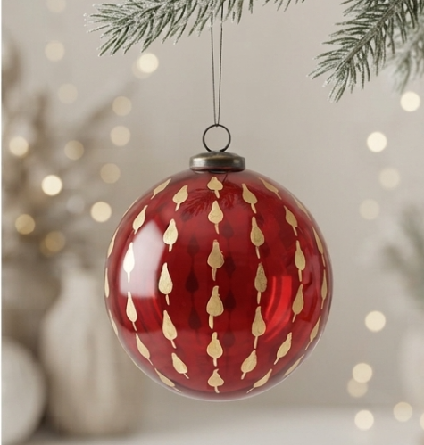 Christmas Red Ball Ornament - View 2