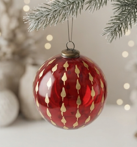 Christmas Red Ball Ornament