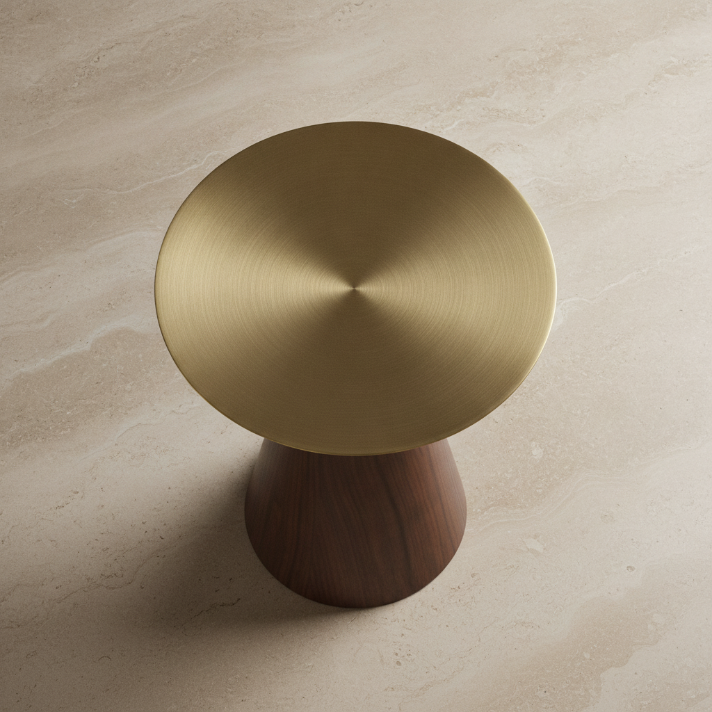 Golden Top With Walnut Wood - View 3