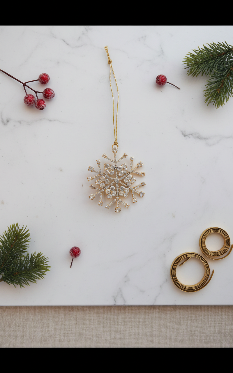 Christmas Snowflake Ornament - View 2