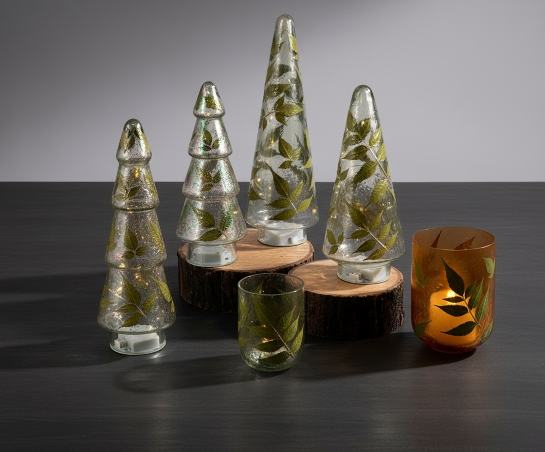 Christmas Glass Trees 