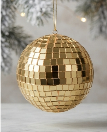 Christmas Golden Ball with mirror - View 2
