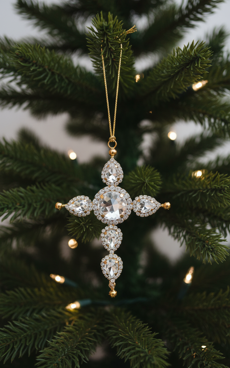 Christmas Cross Ornament - View 2