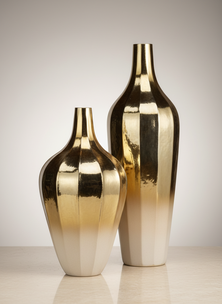 Golden Vase - Set of 2 - View 2
