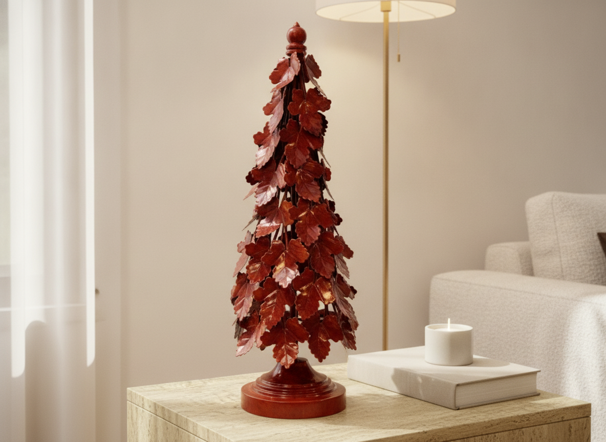 Red Leaf Christmas Tree