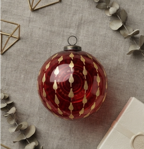 Christmas Red Ball Ornament - View 3
